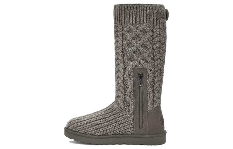 UGG UGG Classic Cardi Cabled Knit Boot Grey Women's