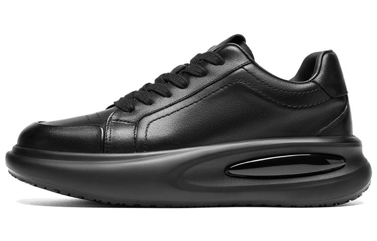 ROBERTA DI CAMERINO Cow Leather Slip Resistant Abrasion Resistant Low top Casual Shoes Men's Black