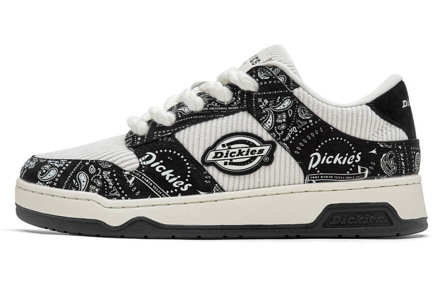 Dickies Low top Skateboard Shoes Men's Black White