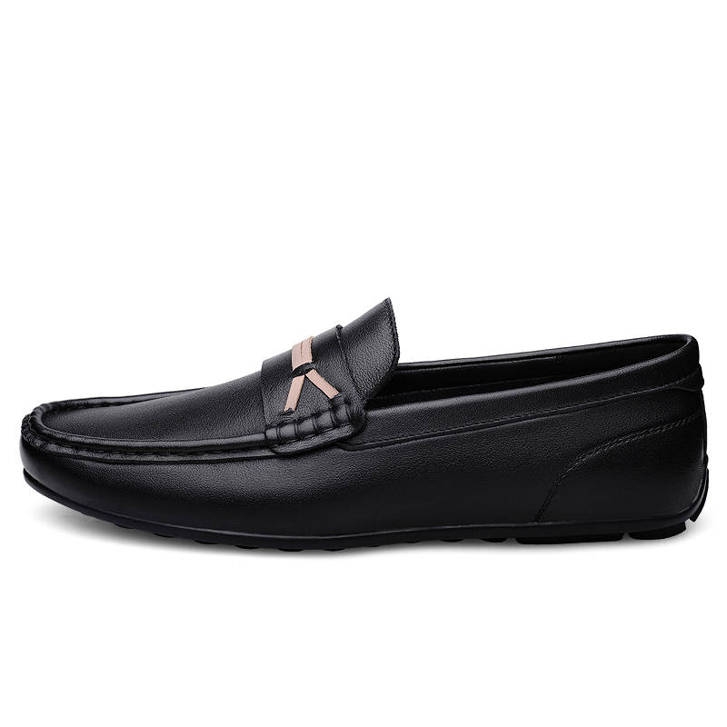 GONGNIUMEILI Men's Casual Shoes Men's Low Top Black/White
