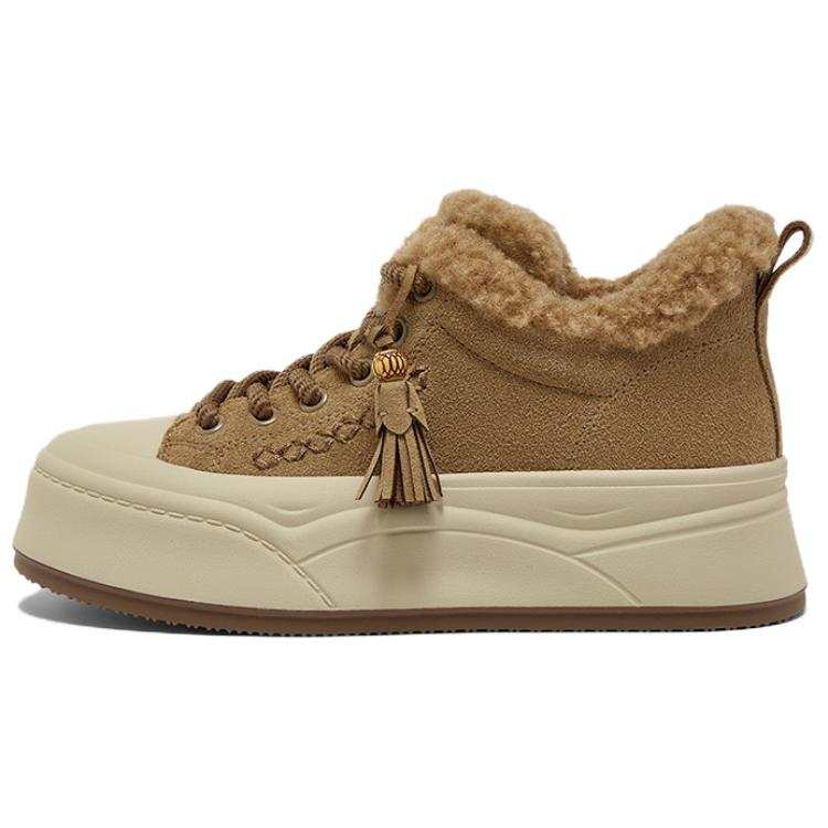 BASTO Cow Split Leather Lightweight Mid top Skateboard Shoes Women's