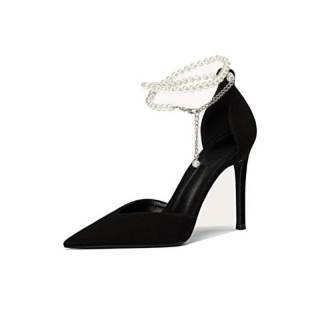 MAOQIXUN Slim Heel High Heels Women's Black