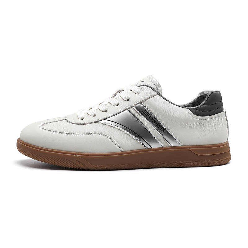 SEPTWOLVES Top Grain Cow Leather Abrasion Resistant Slip Resistant Genuine Leather Skateboard Shoes Men's HD