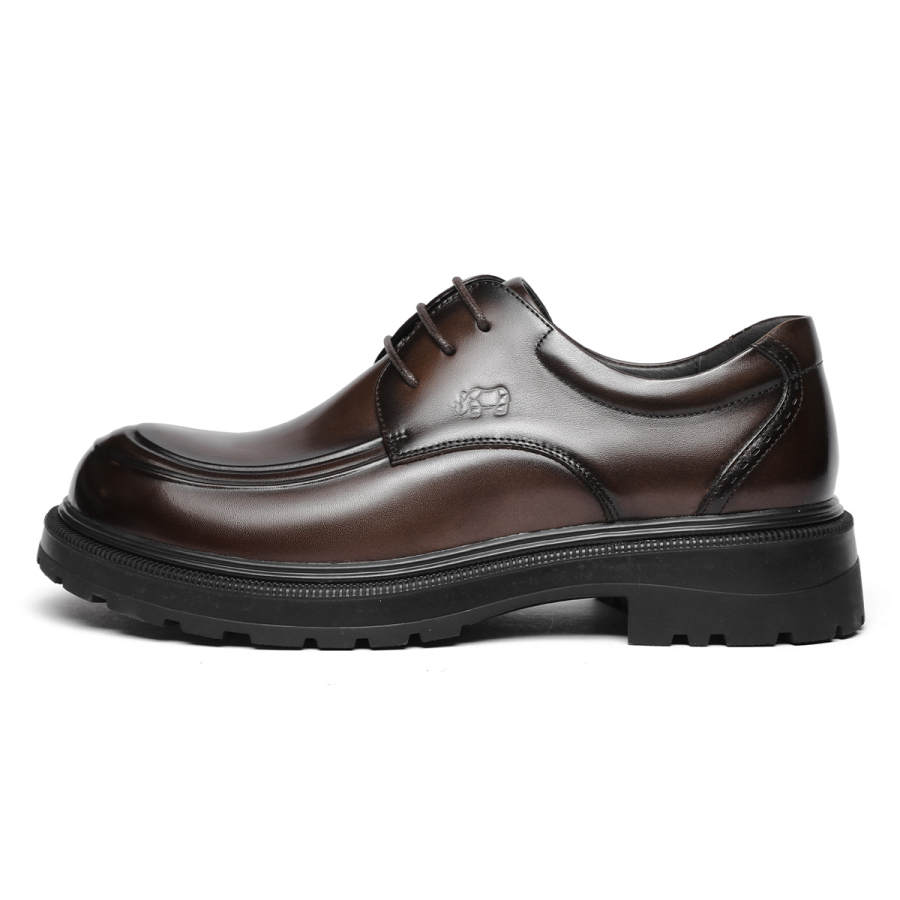 VOLO Chunky Shoes Top Grain Cow Leather Dress Shoes Men's