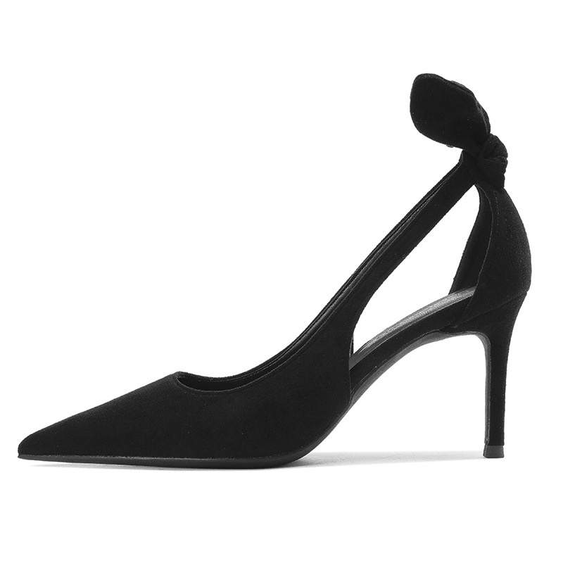 MIZAIJIA Suede High Heels Women's Black