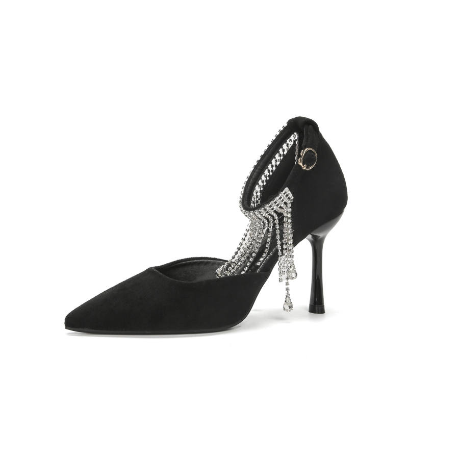 Bamiti Slim Heel High Heels 7cm Women's Black