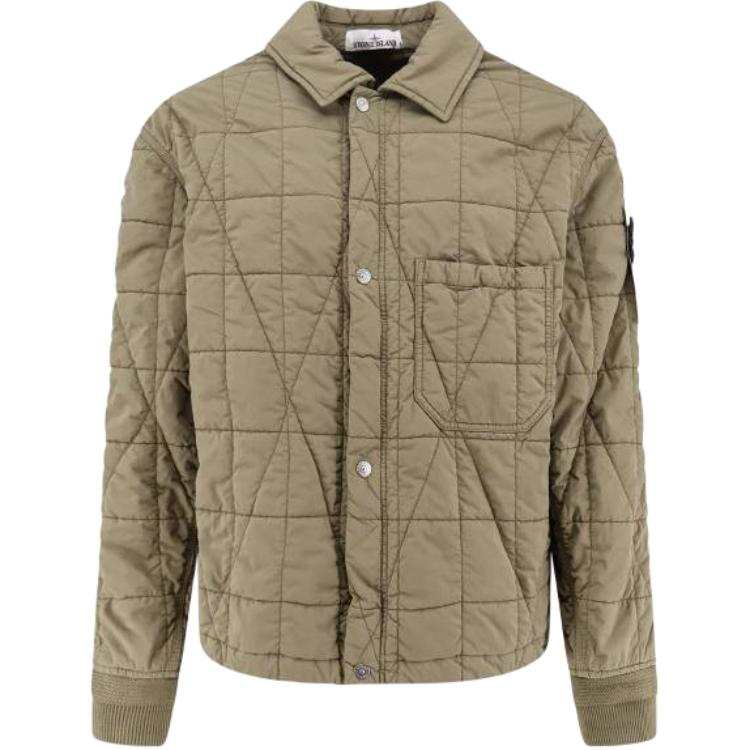 STONE ISLAND Stone Island quilted-design patch-pocket jacket