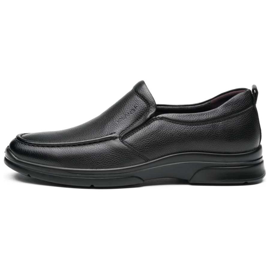AOKANG Casual Leather Shoes Men's Black