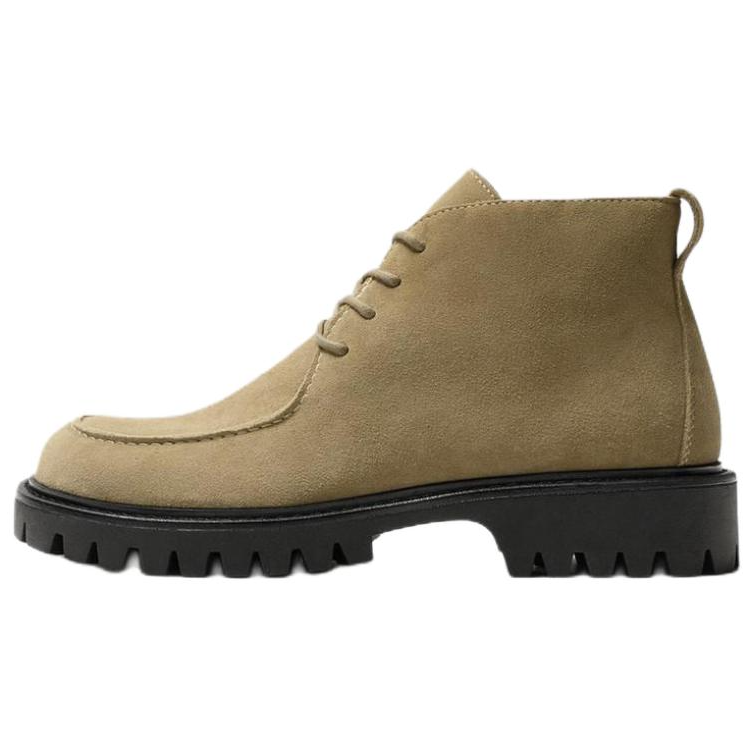 ZARA ZARA Ankle Boots Men's Beige