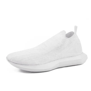 NORVINCY Commute Walking Casual Shoes White Sneakers Lightweight Flyknit Shoes Unisex