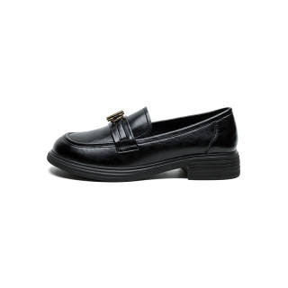 FIVE PLUS Synthetic Leather Loafers Women's Black