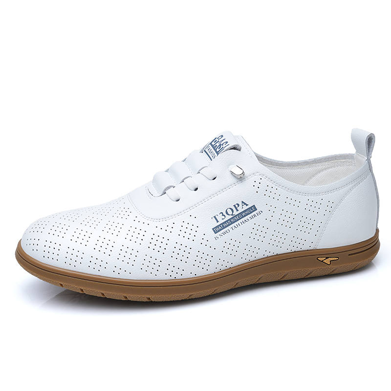 CKVUSAMG Top Grain Cow Leather Low top Casual Shoes Men's