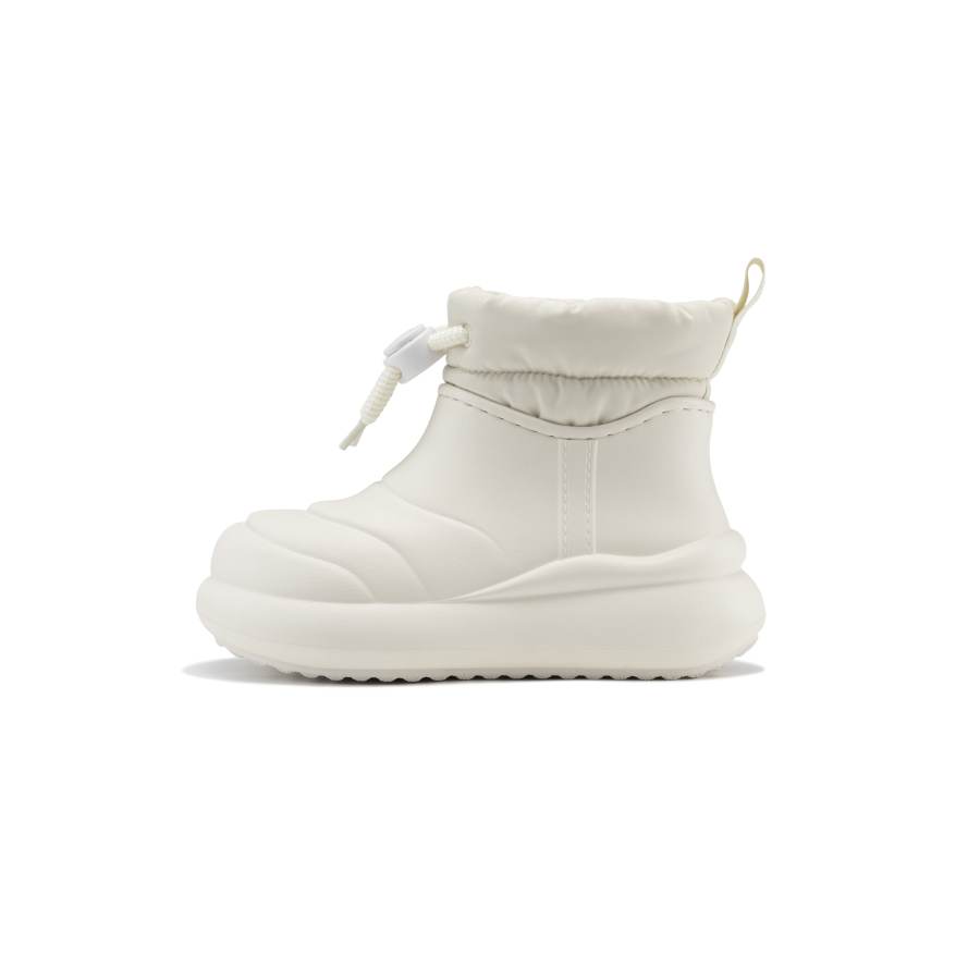 AOKANG Minimalist Style Individual Comfortable Fleece Lined Classic And Versatile Short Snow Boots Women's White