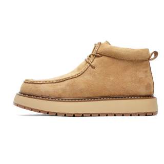 EBLIS HUNGI Cow Suede Short Combat Boots Unisex