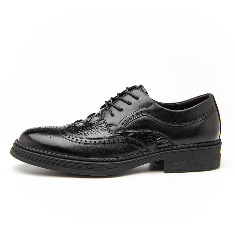 LUOMENG Dress Shoes Men's Low Top Black, Brown