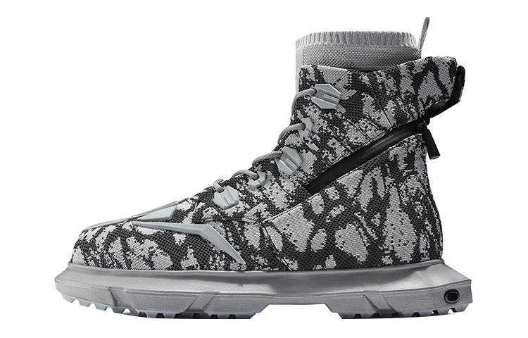 NORVINCY NORVINCY Combat Boots Unisex Silver Gray