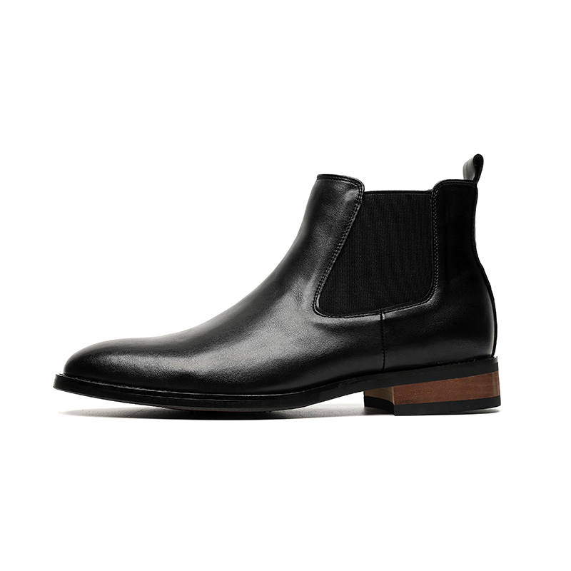 LUOMAIKE LUOMAIKE Microfiber Leather Short Chelsea Boots Men's
