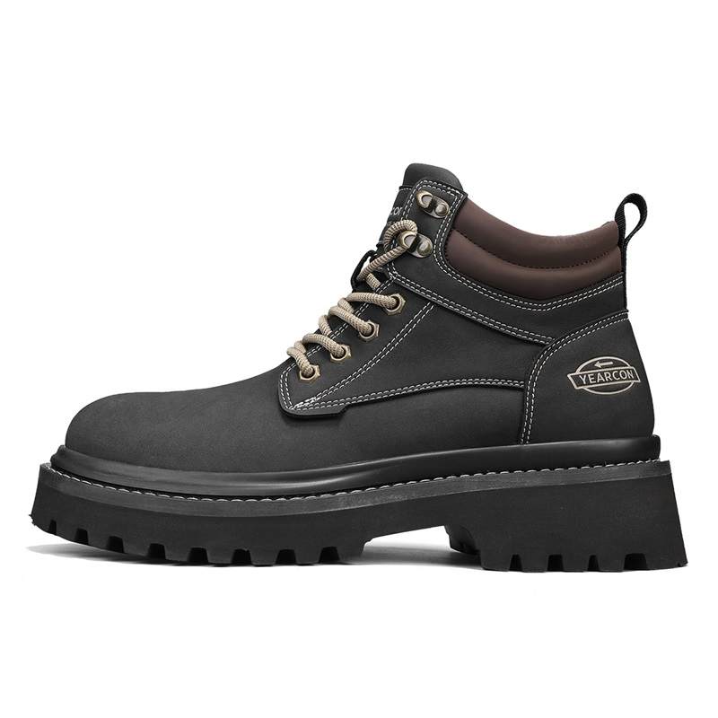 YEARCON YEARCON Synthetic Leather Short Combat Boots Men's