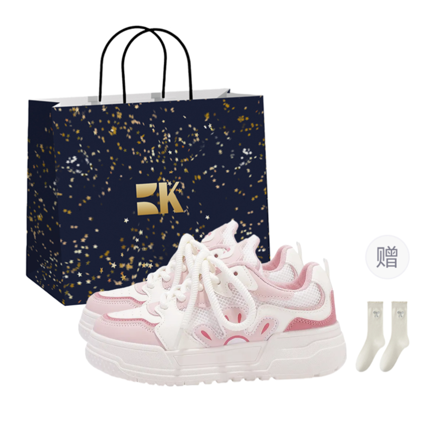 Boldi Kuki Boldi Kuki Coverage Lightweight Breathable Coverage Lightweight And Breathable Low top Skateboard Shoes Women's Pink
