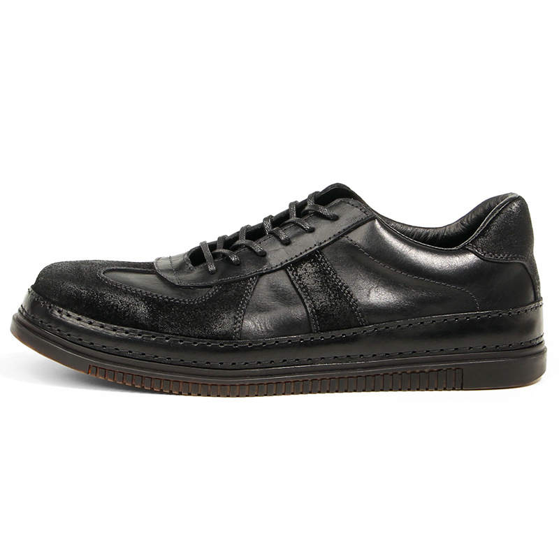 DIENGRLEY Men's Casual Shoes Men's Low Top Brown/Black