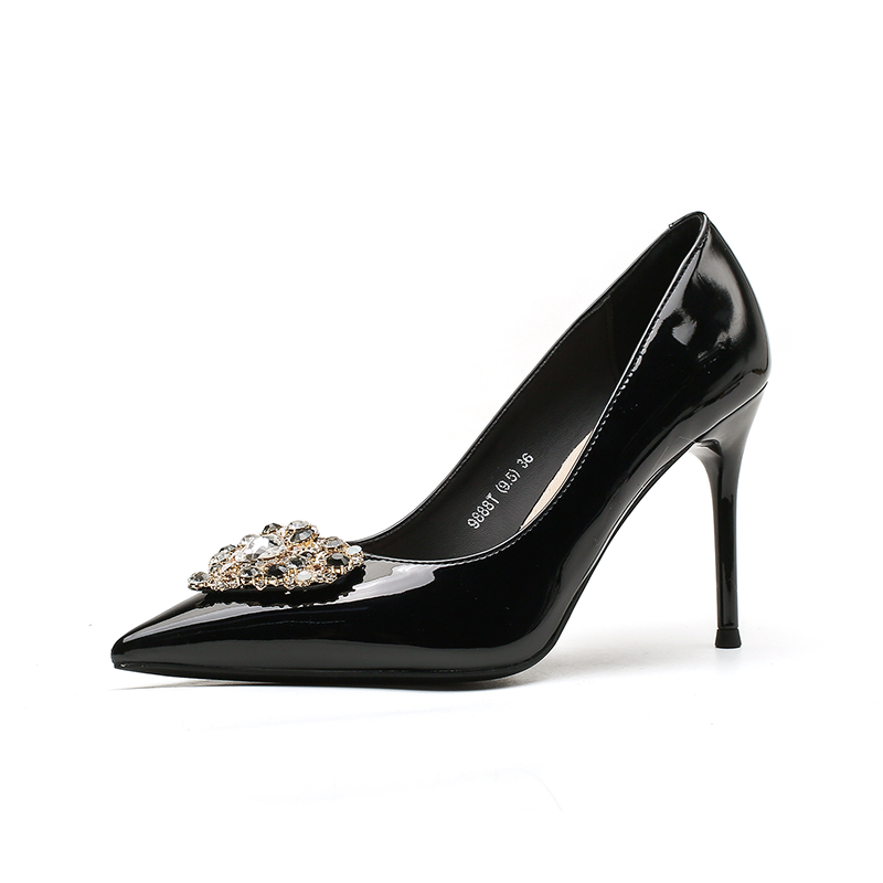 Zubumei Pu Slim Heel High Heels Women's