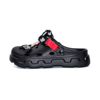 NANJIREN Clogs Unisex Black Checkerboard