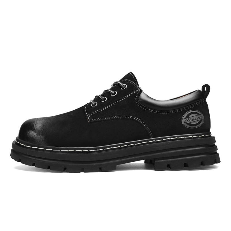 YIMINU Men's Casual Shoes Men's Low Top Black