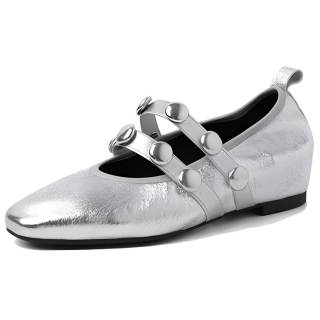 GERUIDIOU Sheepskin Casual Shoes 4.5 Cm Women's