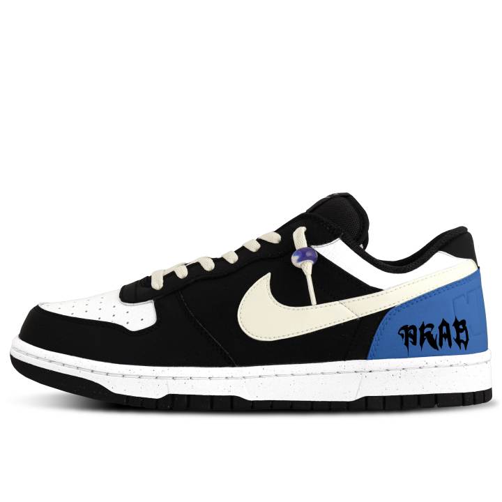 Nike Nike Big Thermal Abrasion Resistant Breathable Height Increasing Low top Skateboard Shoes Men's Beige White Blue