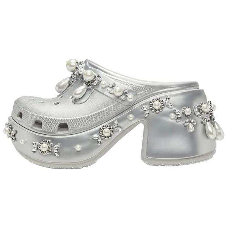 Crocs Crocs x SIMONE ROCHA EVA No Special Function Closed Toe Slippers Women's Silver