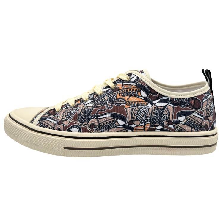 QIANJIN Slip Resistant And Breathable Low top Canvas Shoes Men's Brown