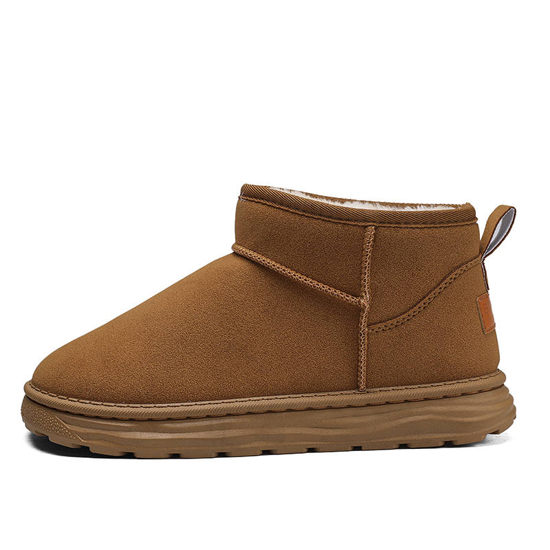 CariteSport Suede Short Snow Boots Men's