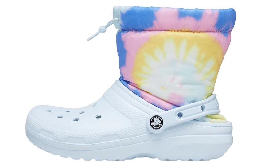 Crocs Crocs Classic Lined Neo Puff Boots 'Tie Dye Mineral Blue'