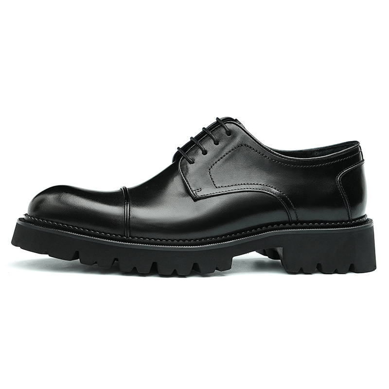 ASTON M.JAZZ Top Grain Cow Leather Dress Shoes Men's