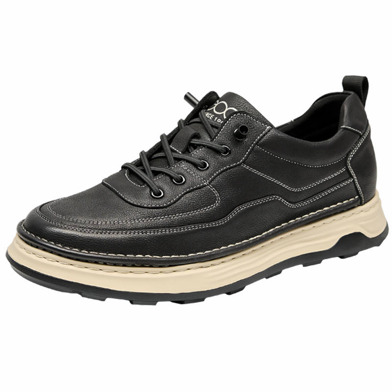GOG Top Grain Cow Leather Wear resistant And Lightweight Low top Skateboard Shoes Men's