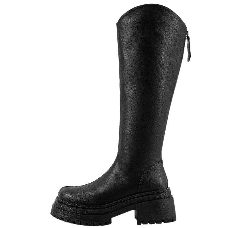 MIAOLV Knee high Boots 7cm Women's Black