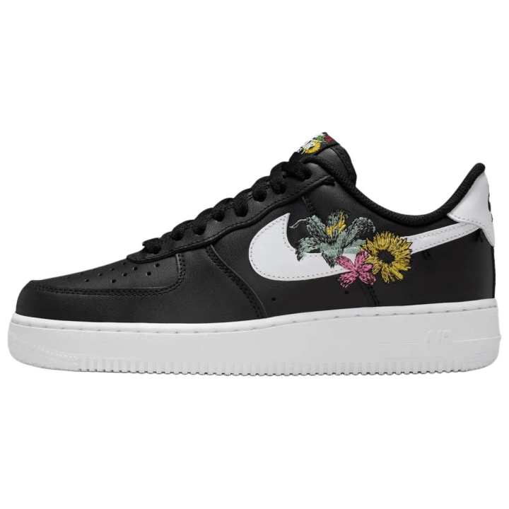 Nike Nike Air Force 1 Breathable Cushioning Skateboard Shoes Unisex Black