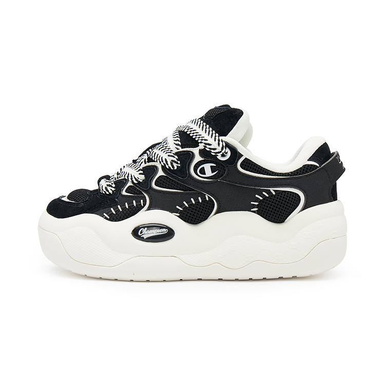 Champion Cloud Demon Cloud Monster Skateboard Shoes Men's Black/Milk White
