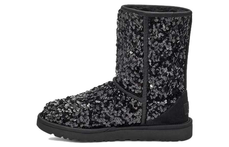UGG UGG Classic Short 'Sequin Black Grey' Women's