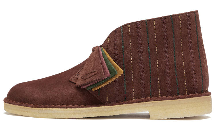 Clarks Cow Split Leather Casual Shoes Men's Brown