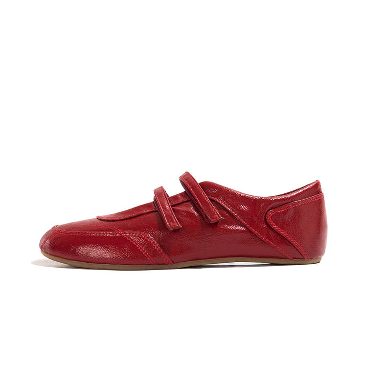 LAOMIAO Mary Jane Shoes Women's Red