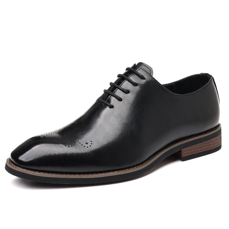 Shanpijiang Dress Shoes Men's Low Top Black/Brown