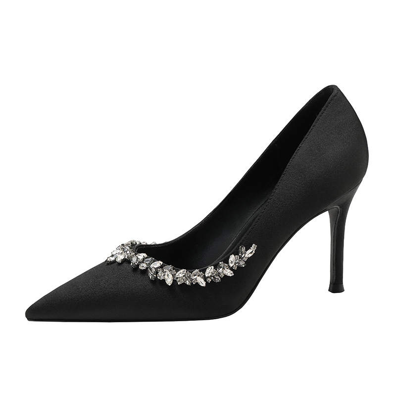 KATHRYN WILSON Slim Heel High Heels 8cm Women's Black