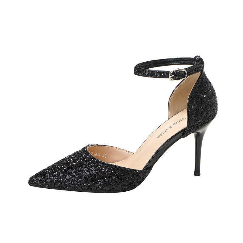 ZUOMILUO Pu Slim Heel High Heels Women's