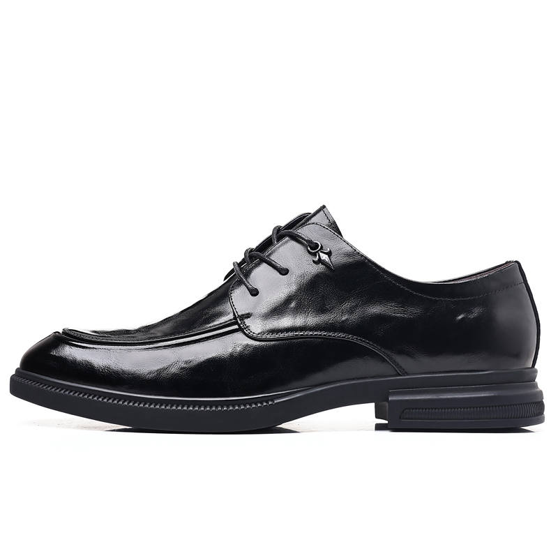 SHUPATE Cow Leather Dress Shoes Men's Black