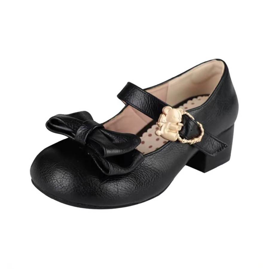 Alxnan Chunky Heel Mary Jane Shoes Women's