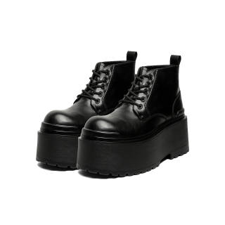 Lanza Short Combat Boots Men's Black