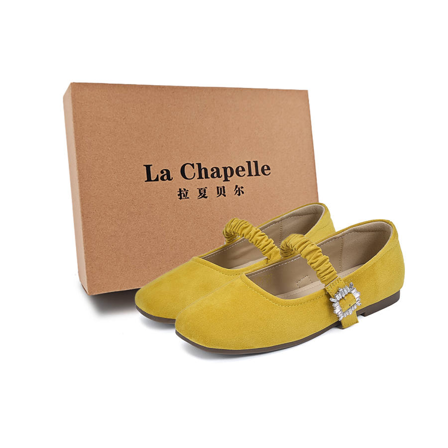 La Chapelle Fresh Guava, Fashion Ladylike Evening Shoes, Comfortable Minimalist Style Pu Flat Mary Jane Shoes Women's