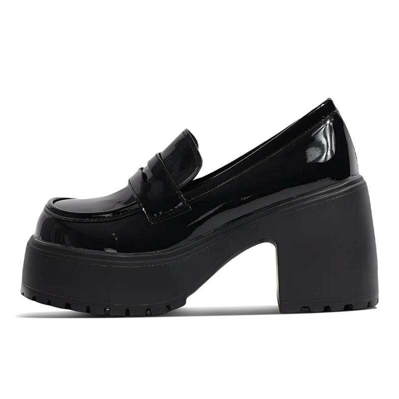 CVOJOO Loafers Women's Gloss Black, Matte Black