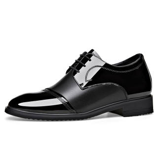 KACHILANG Cow Split Leather Casual Shoes Men's Black